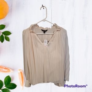 NWT Banana Republic factory 2-piece pleated blouse set